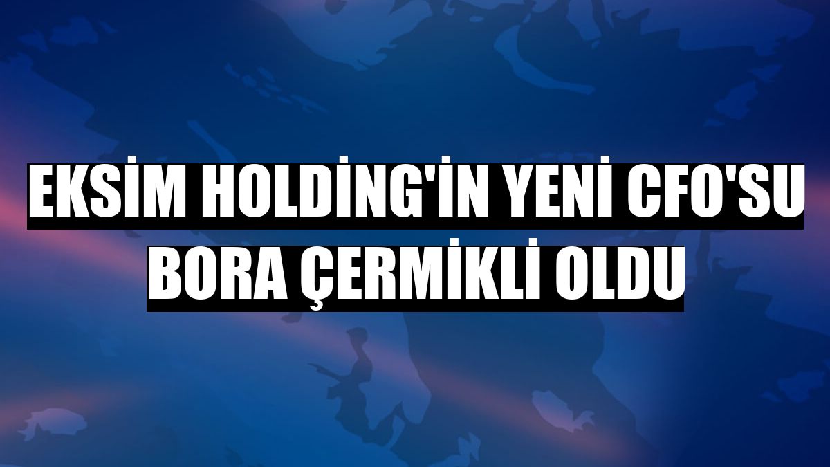 Eksim Holding'in yeni CFO'su Bora Çermikli oldu