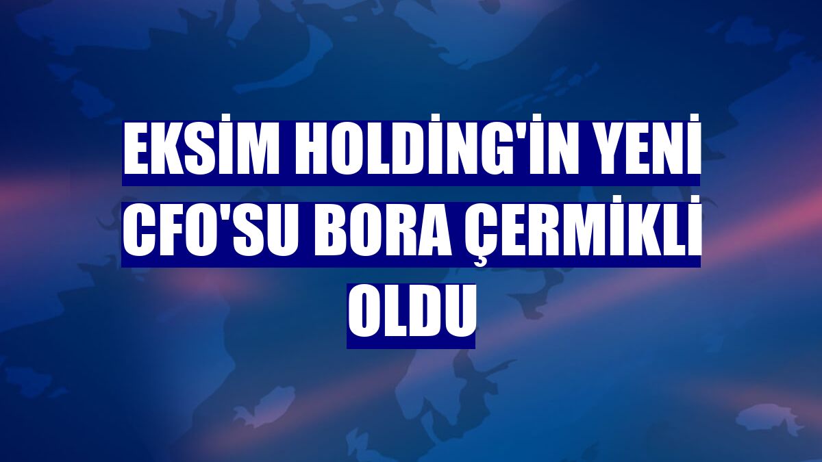 Eksim Holding'in yeni CFO'su Bora Çermikli oldu