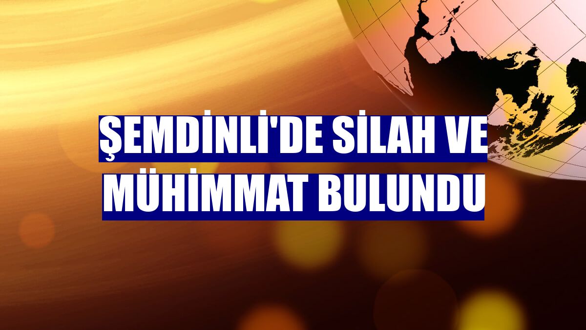Şemdinli'de silah ve mühimmat bulundu