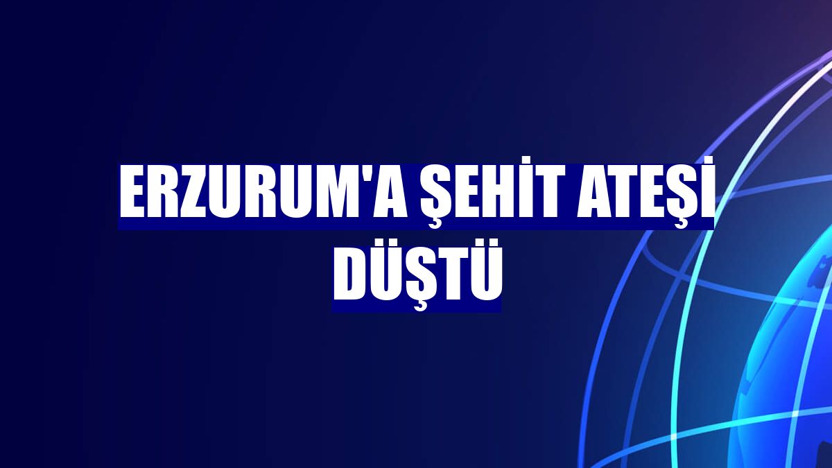 Erzurum'a şehit ateşi düştü