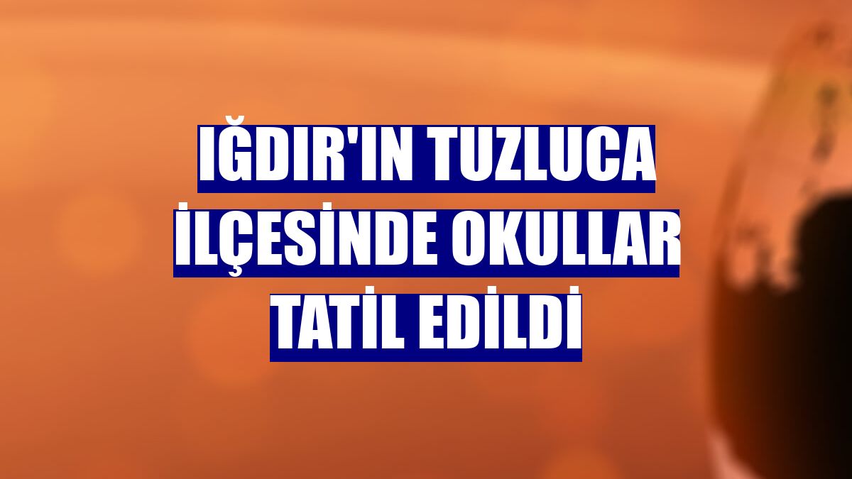 Iğdır'ın Tuzluca ilçesinde okullar tatil edildi