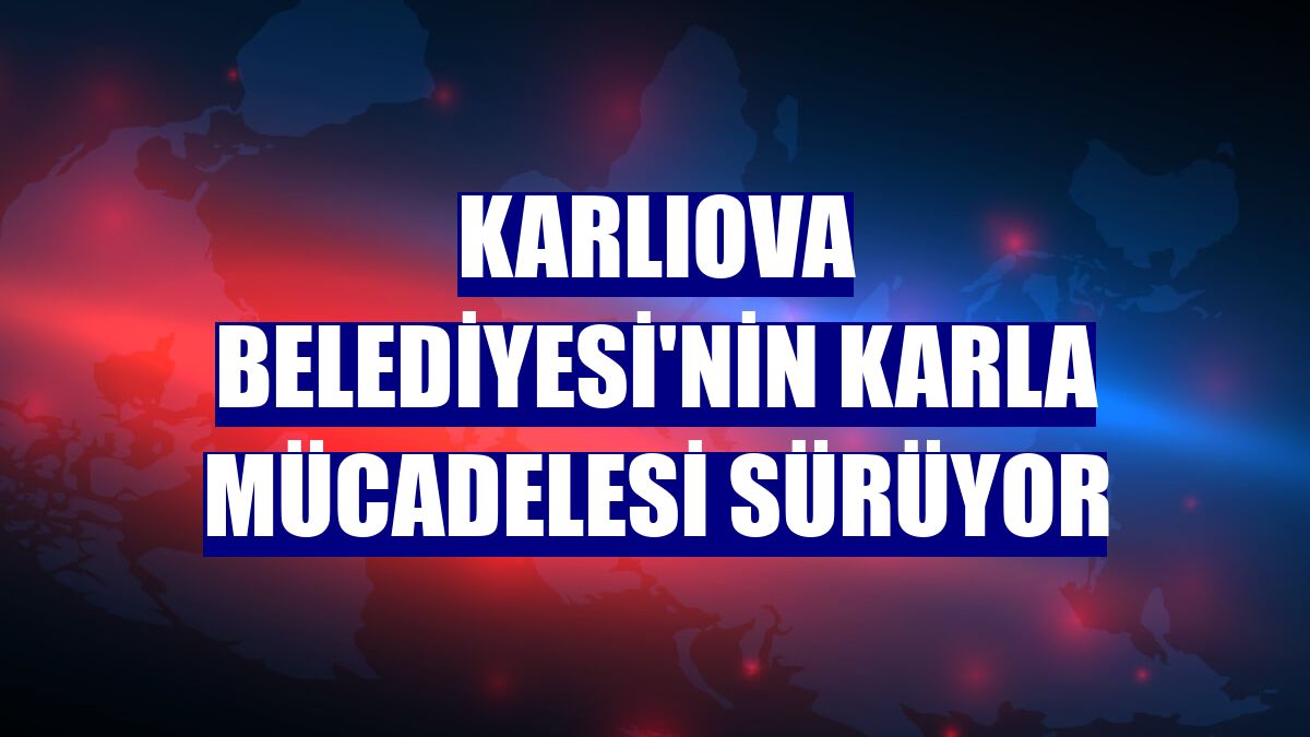 Karlıova Belediyesi'nin karla mücadelesi sürüyor