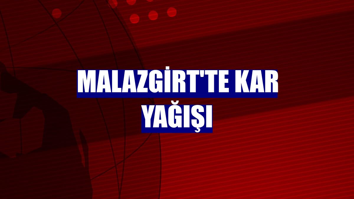 Malazgirt'te kar yağışı