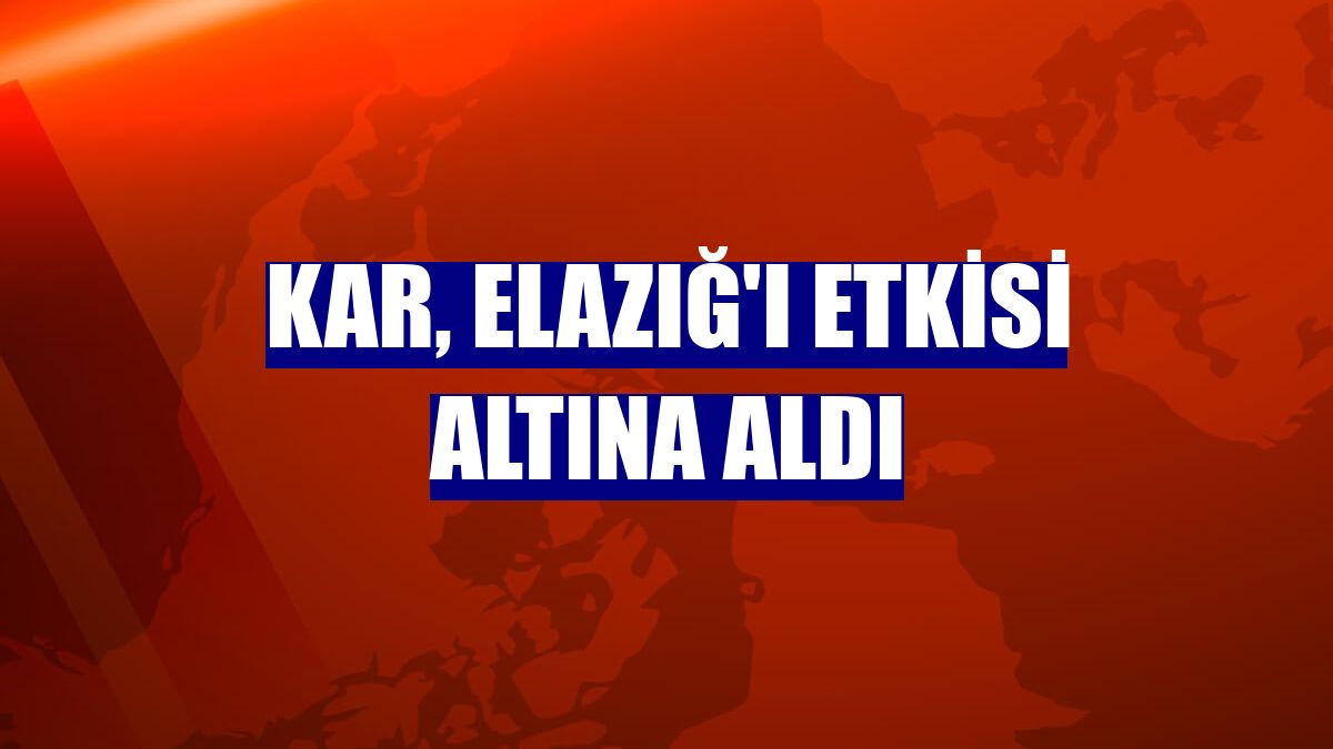 Kar, Elazığ'ı etkisi altına aldı