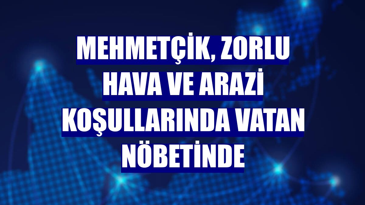 Mehmetçik, zorlu hava ve arazi koşullarında vatan nöbetinde