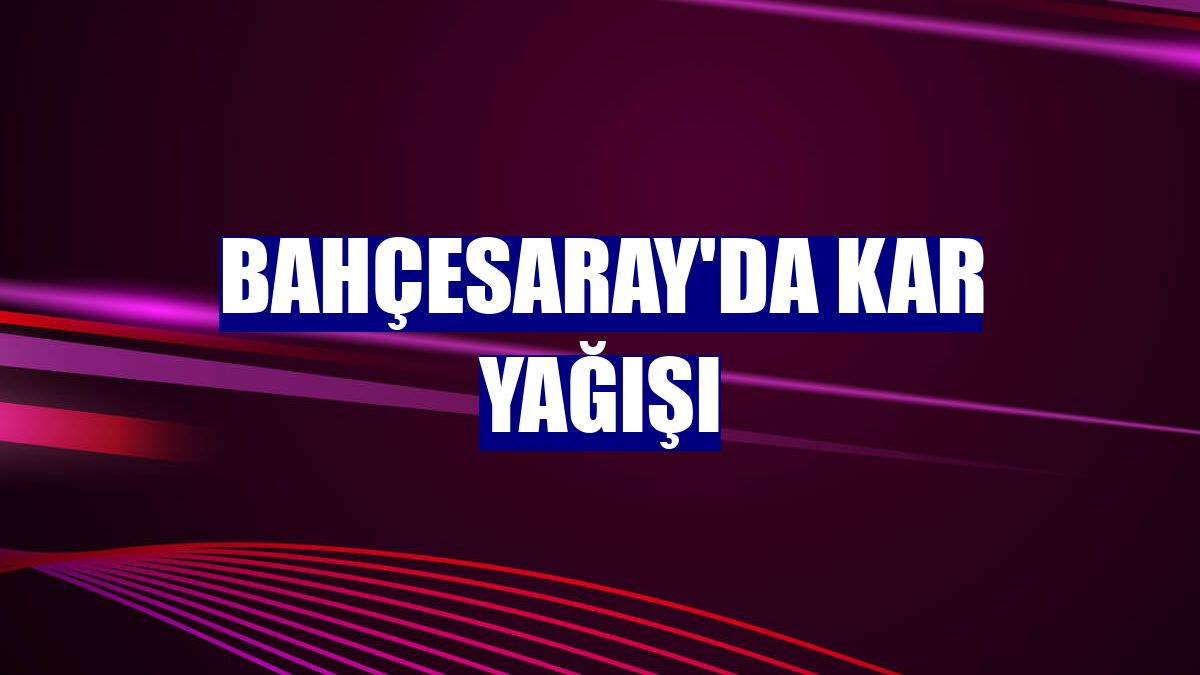Bahçesaray'da kar yağışı