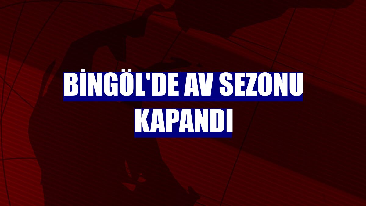 Bingöl'de av sezonu kapandı