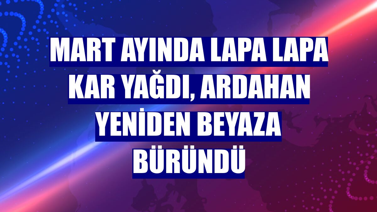 Mart ayında lapa lapa kar yağdı, Ardahan yeniden beyaza büründü
