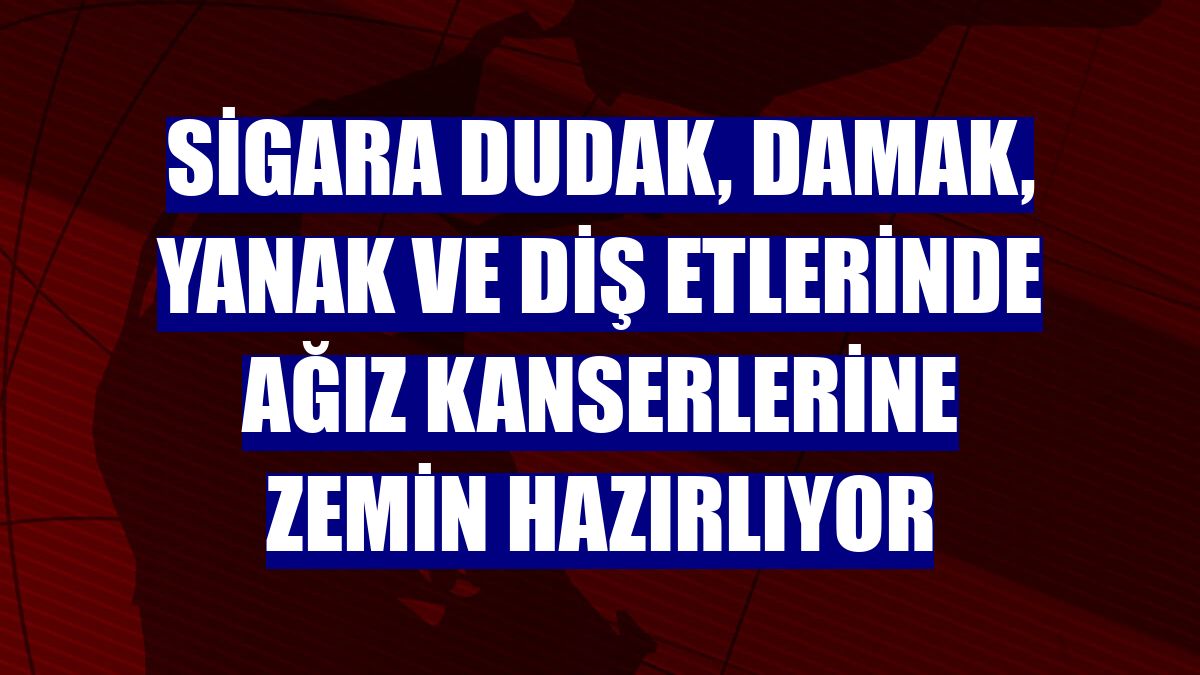 Sigara dudak, damak, yanak ve diş etlerinde ağız kanserlerine zemin hazırlıyor