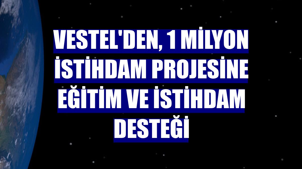 Vestel'den, 1 milyon istihdam projesine eğitim ve istihdam desteği