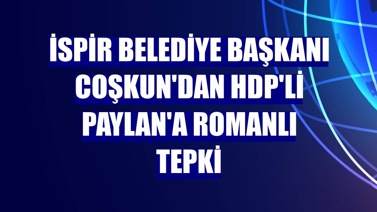 İspir Belediye Başkanı Coşkun'dan HDP'li Paylan'a romanlı tepki
