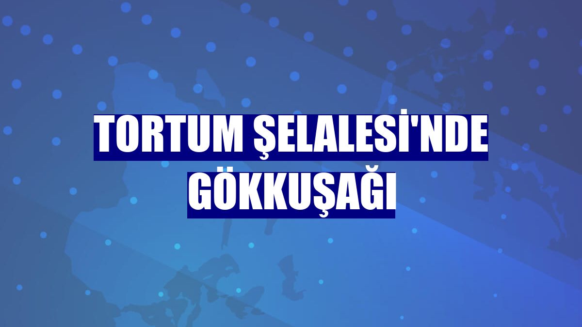 Tortum Şelalesi'nde gökkuşağı