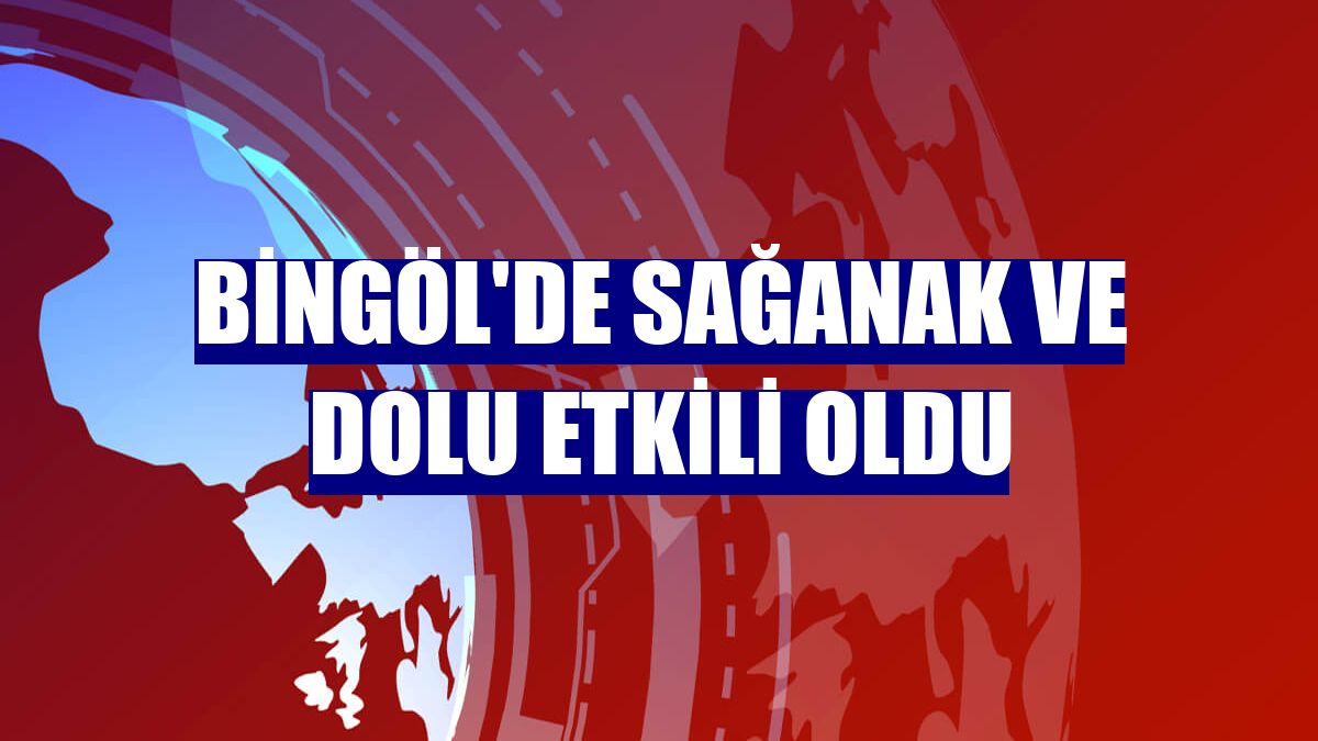 Bingöl'de sağanak ve dolu etkili oldu