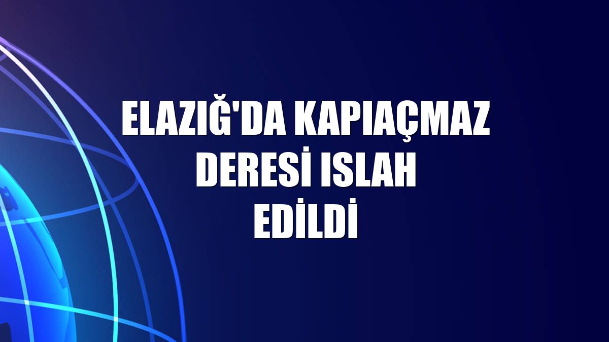 Elazığ'da Kapıaçmaz Deresi ıslah edildi