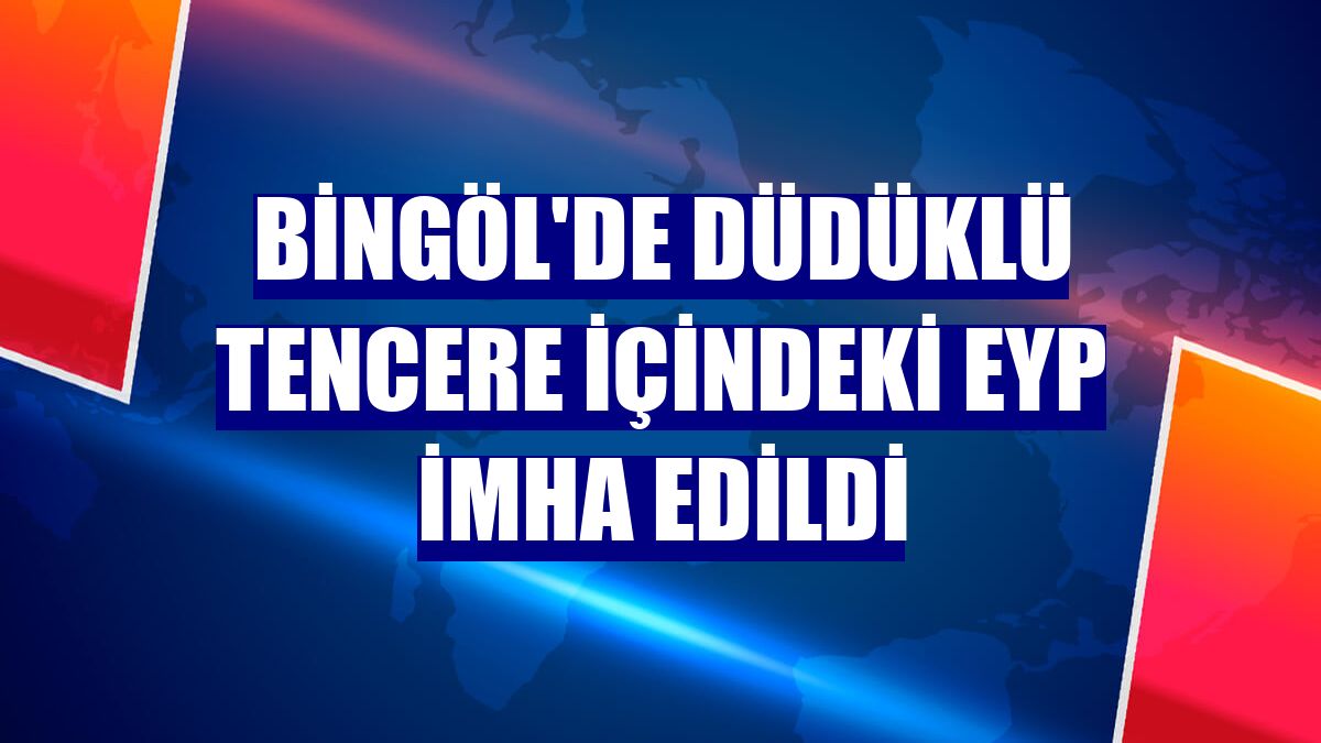 Bingöl'de düdüklü tencere içindeki EYP imha edildi