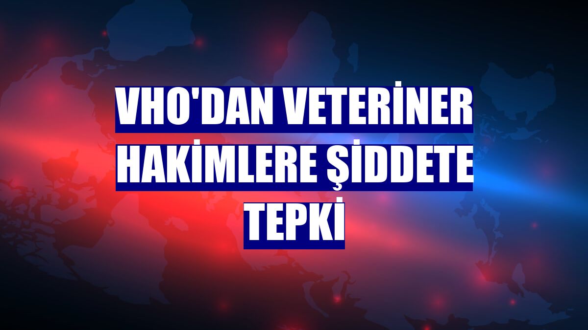 VHO'dan veteriner hakimlere şiddete tepki