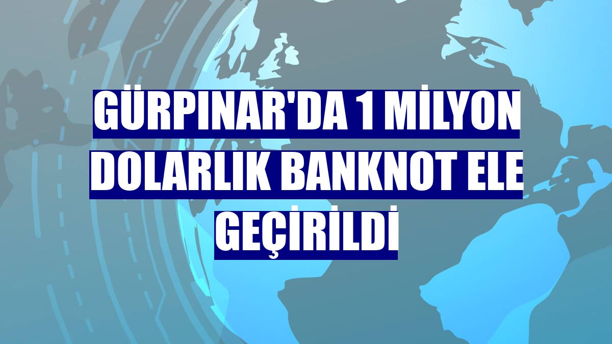 Gürpınar'da 1 milyon dolarlık banknot ele geçirildi