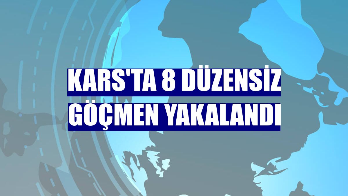 Kars'ta 8 düzensiz göçmen yakalandı