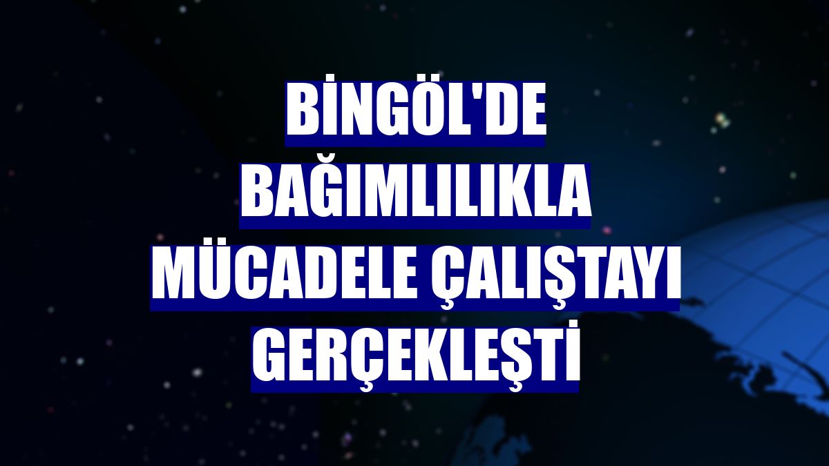 Bingöl'de bağımlılıkla mücadele çalıştayı gerçekleşti