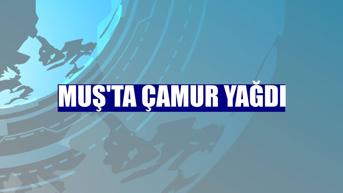 Muş'ta çamur yağdı