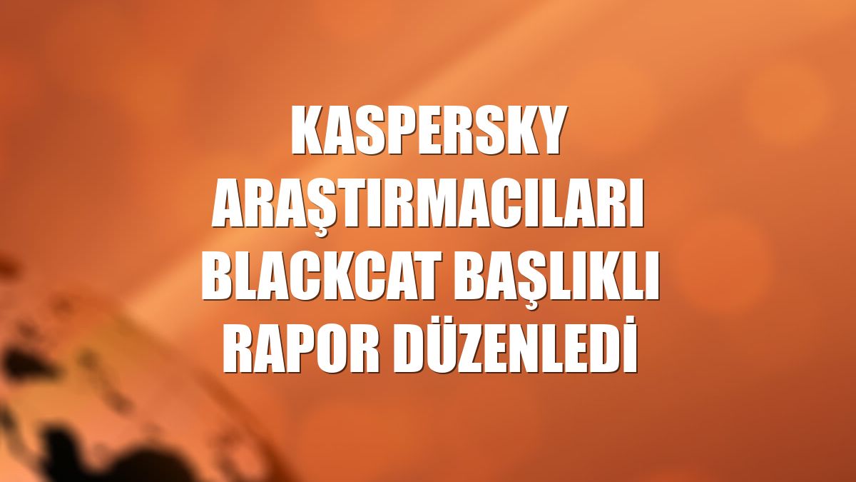 Kaspersky araştırmacıları BlackCat başlıklı rapor düzenledi