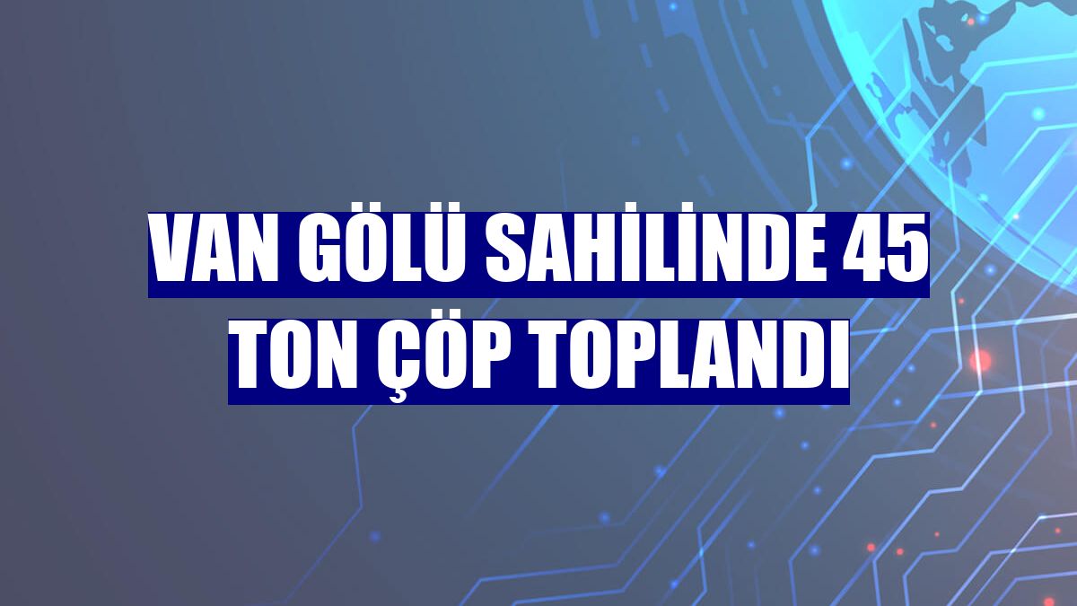 Van Gölü sahilinde 45 ton çöp toplandı