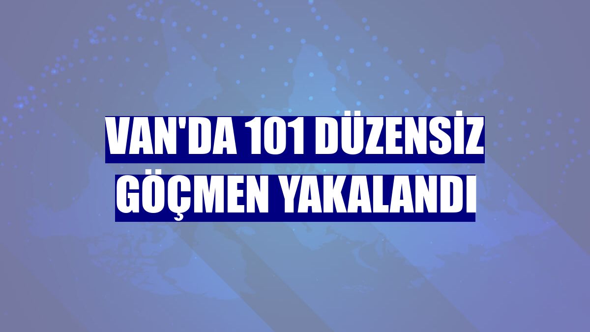 Van'da 101 düzensiz göçmen yakalandı