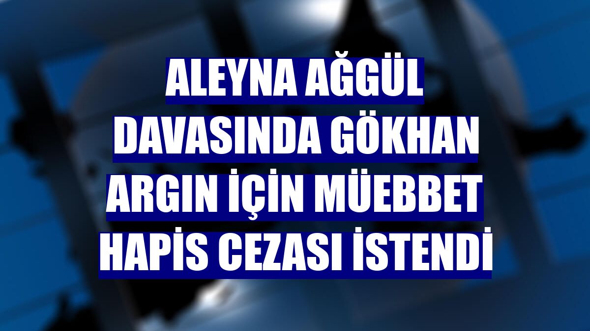 Aleyna Ağgül davasında Gökhan Argın için müebbet hapis cezası istendi