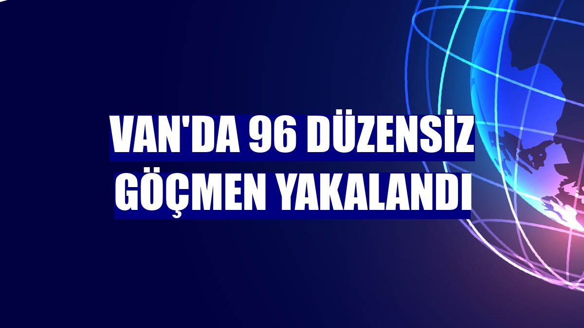 Van'da 96 düzensiz göçmen yakalandı