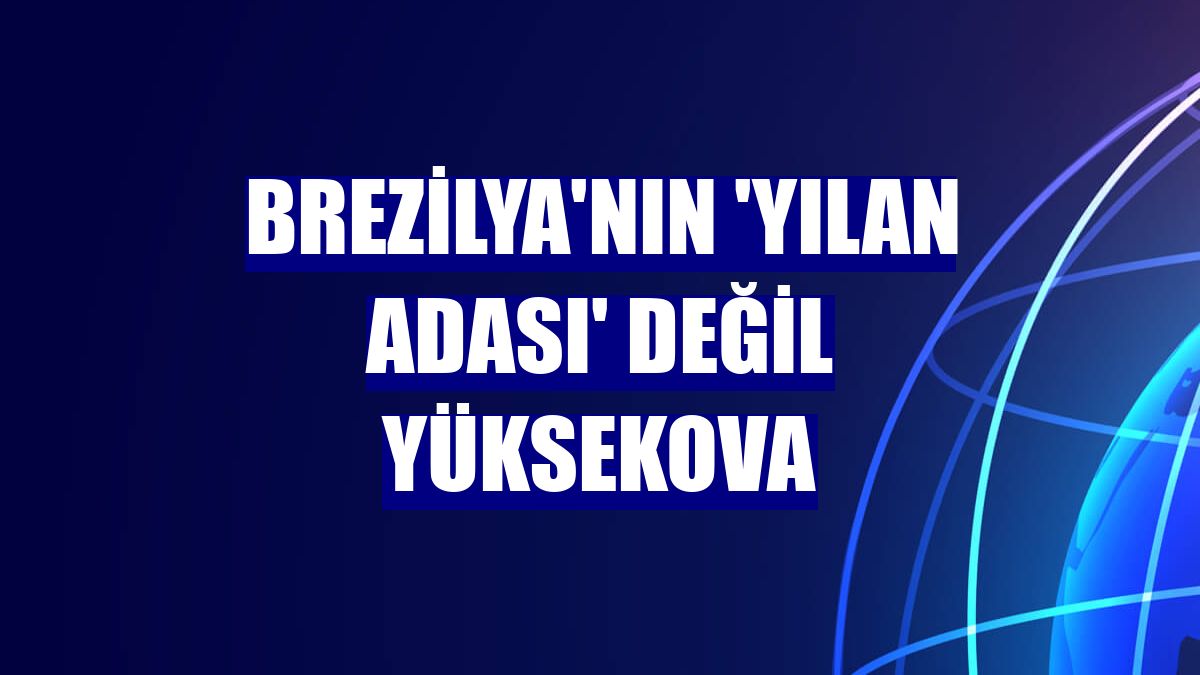 Brezilya'nın 'Yılan Adası' değil Yüksekova