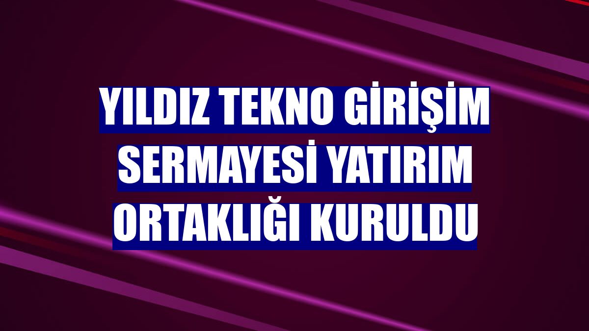 Yıldız Tekno Girişim Sermayesi Yatırım Ortaklığı kuruldu