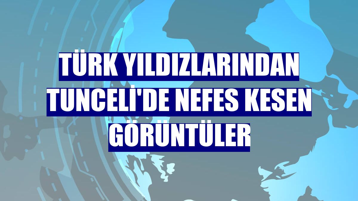 Türk Yıldızlarından Tunceli'de nefes kesen görüntüler