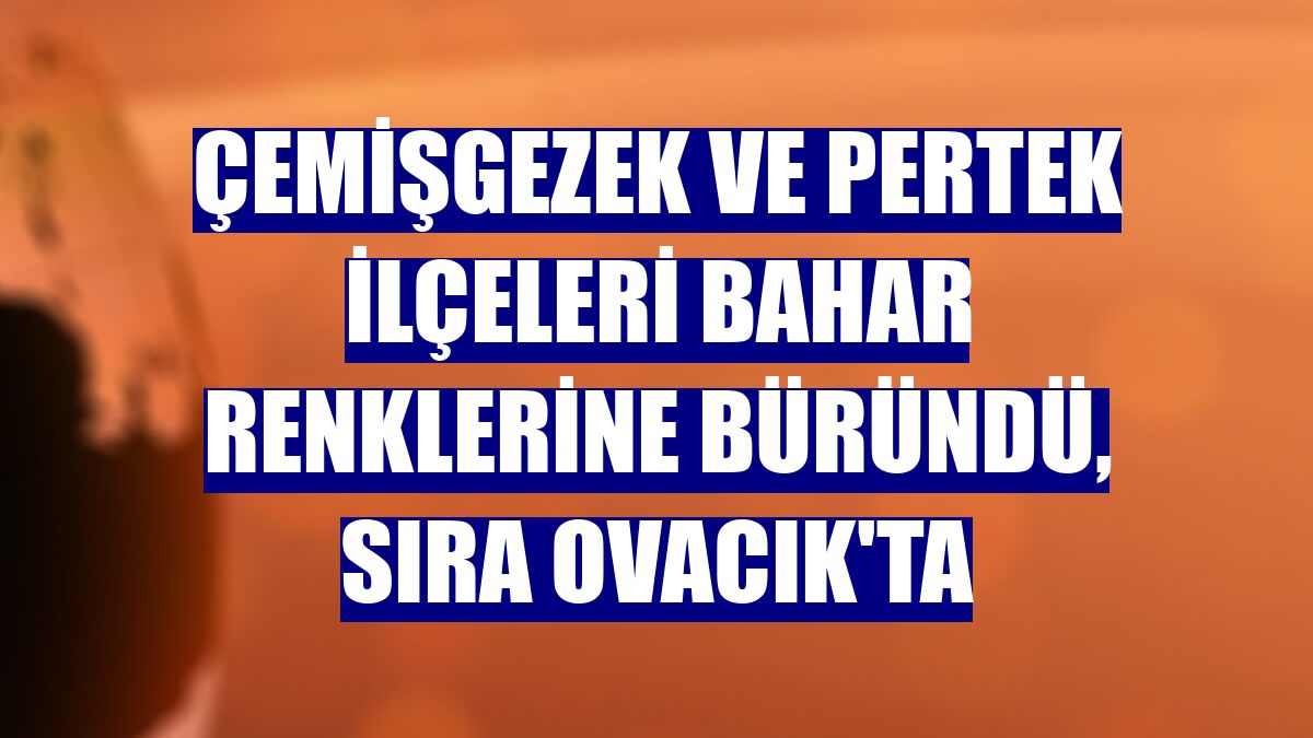 Çemişgezek ve Pertek ilçeleri bahar renklerine büründü, sıra Ovacık'ta