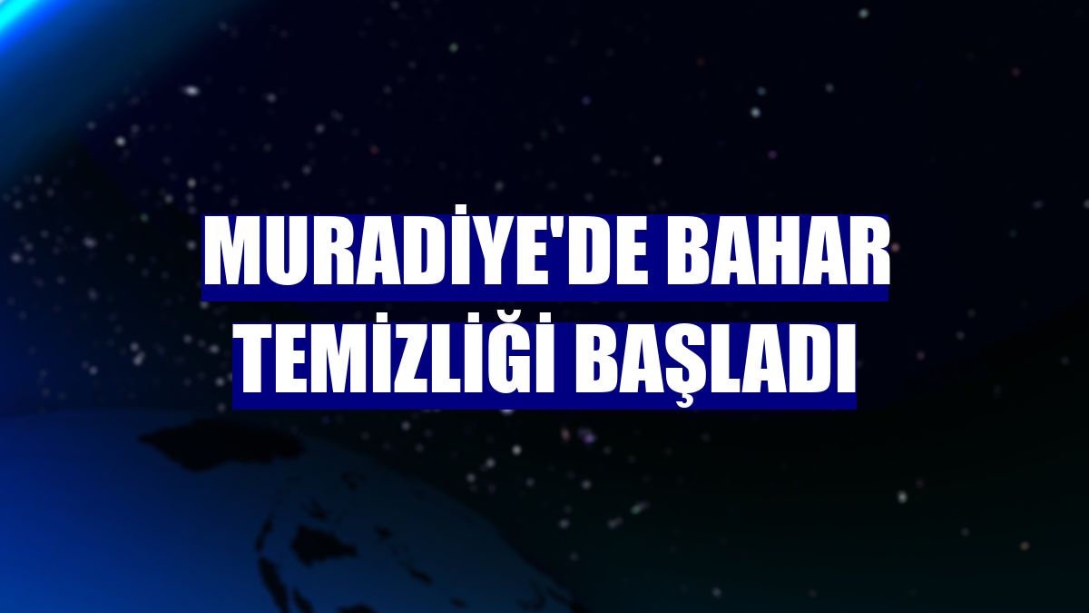 Muradiye'de bahar temizliği başladı