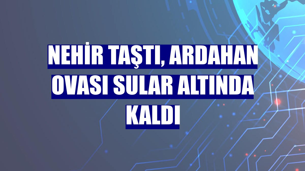 Nehir taştı, Ardahan ovası sular altında kaldı