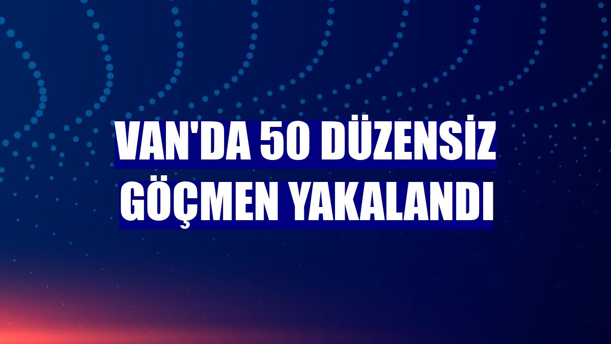 Van'da 50 düzensiz göçmen yakalandı