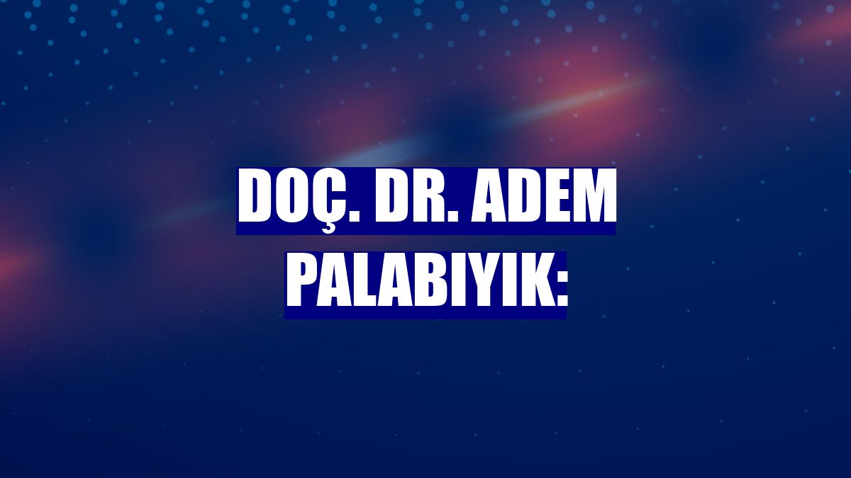Doç. Dr. Adem Palabıyık: