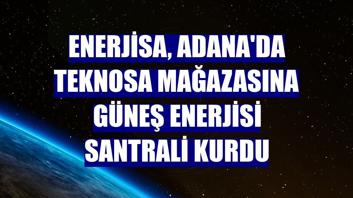 Enerjisa, Adana'da Teknosa mağazasına güneş enerjisi santrali kurdu