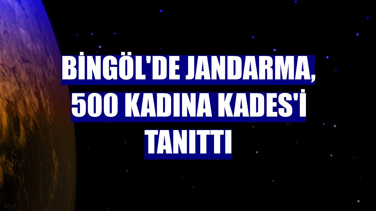 Bingöl'de jandarma, 500 kadına KADES'i tanıttı