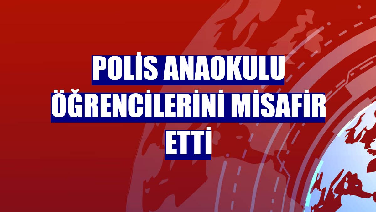 Polis anaokulu öğrencilerini misafir etti