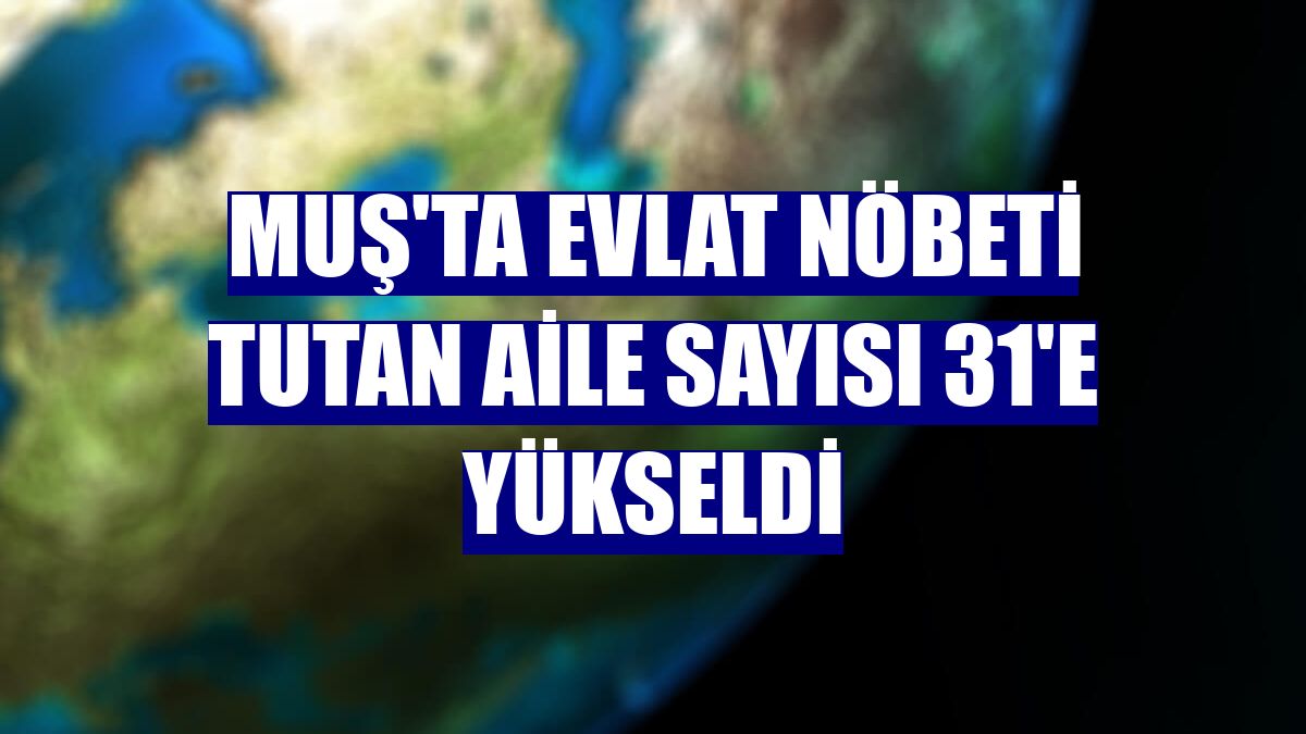 Muş'ta evlat nöbeti tutan aile sayısı 31'e yükseldi