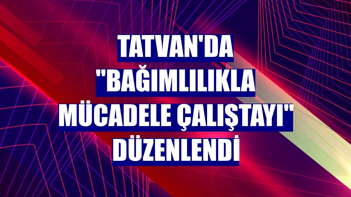 Tatvan'da "Bağımlılıkla Mücadele Çalıştayı" düzenlendi