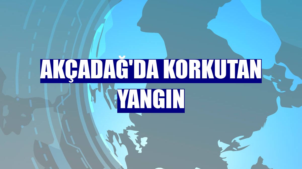 Akçadağ'da korkutan yangın