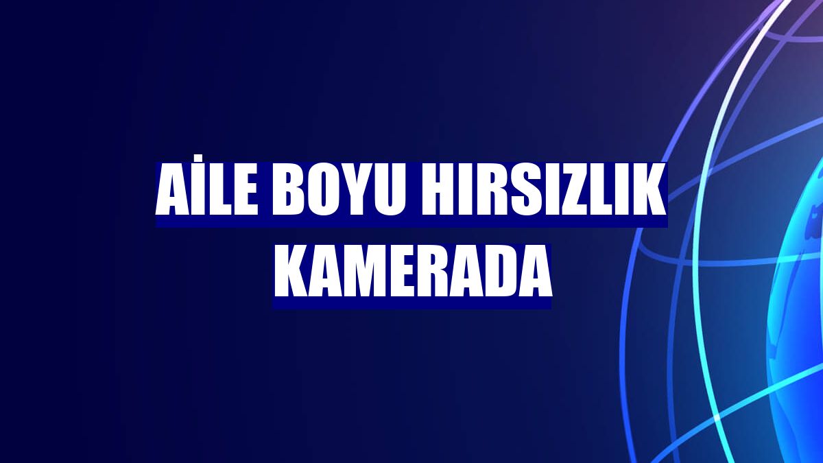 Aile boyu hırsızlık kamerada