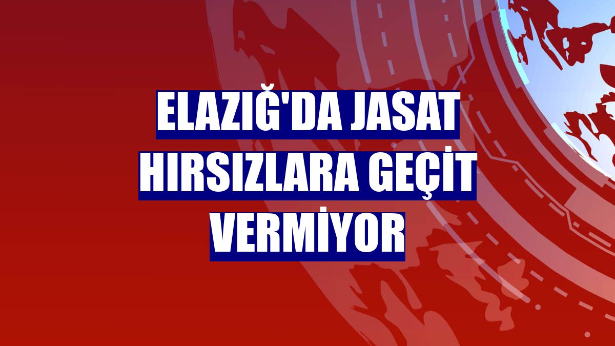 Elazığ'da JASAT hırsızlara geçit vermiyor