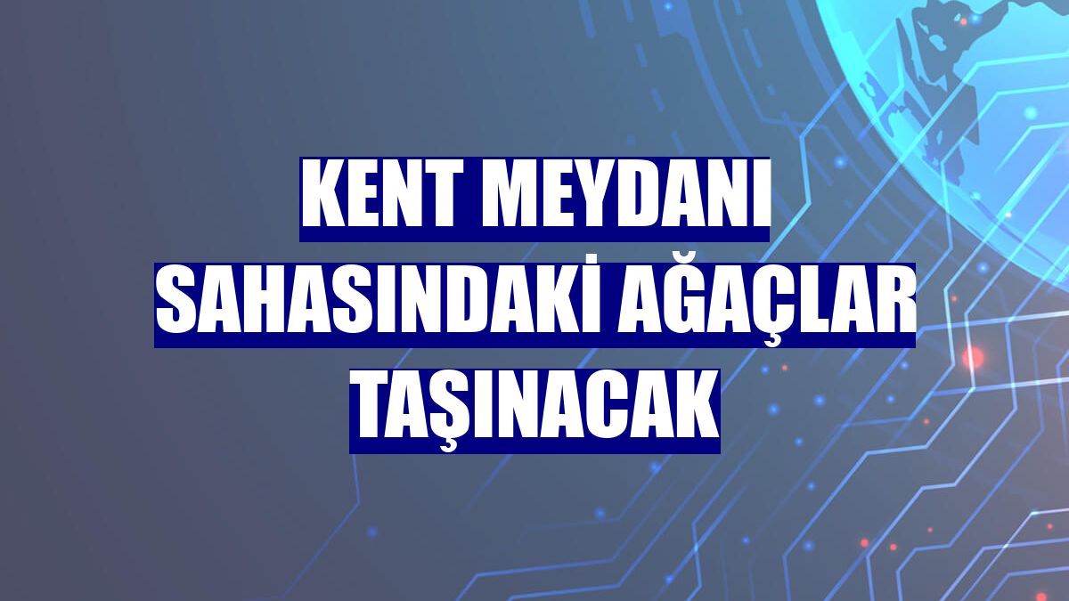 Kent Meydanı sahasındaki ağaçlar taşınacak
