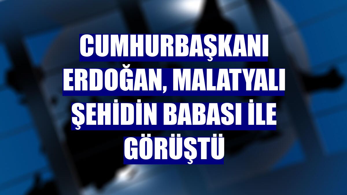 Cumhurbaşkanı Erdoğan, Malatyalı şehidin babası ile görüştü