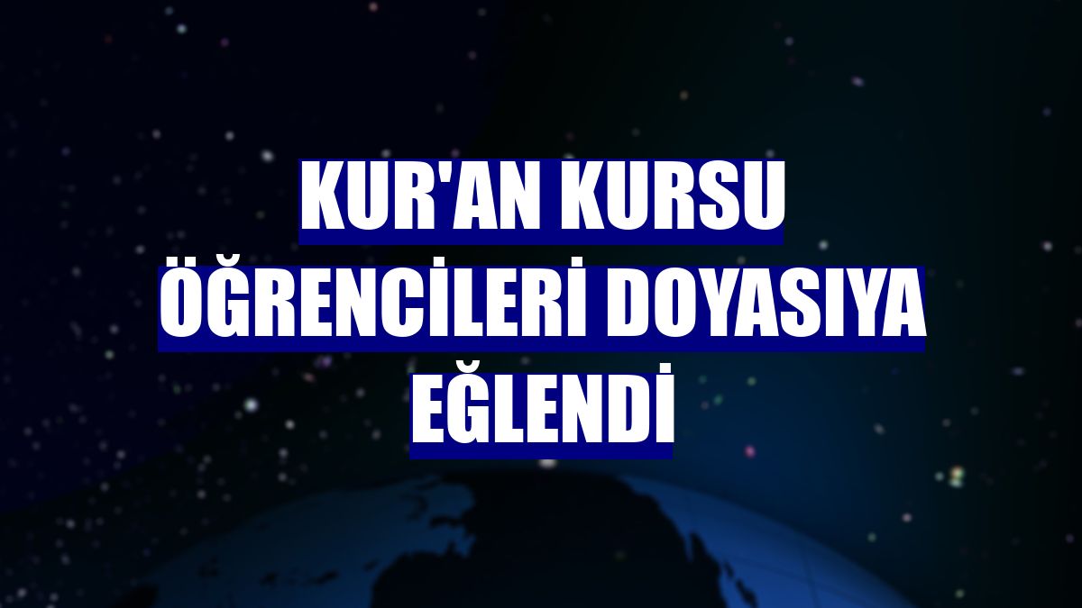 Kur'an kursu öğrencileri doyasıya eğlendi
