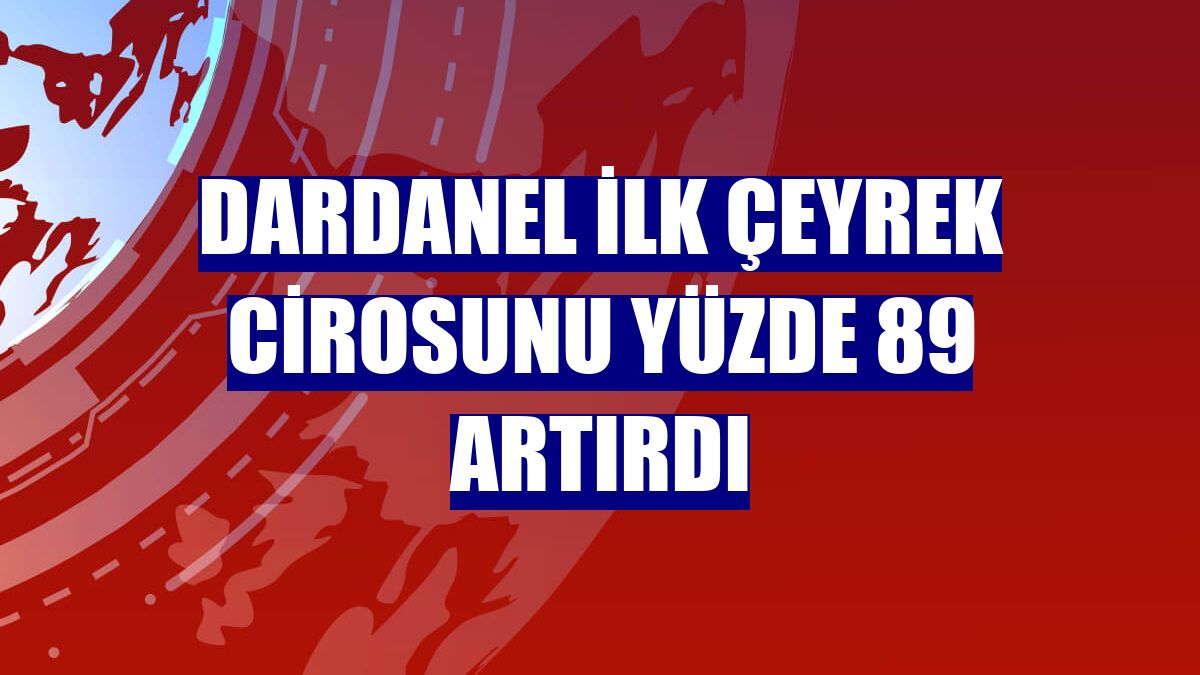 Dardanel ilk çeyrek cirosunu yüzde 89 artırdı