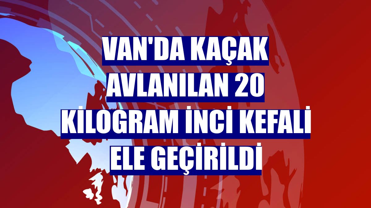 Van'da kaçak avlanılan 20 kilogram inci kefali ele geçirildi